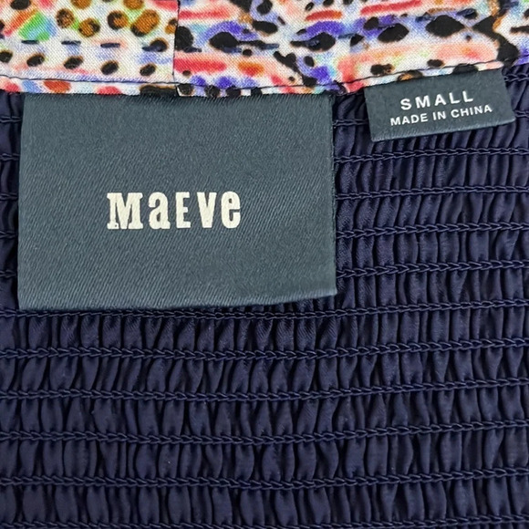 Maeve Tiled Amethyst Smocked Dress - Size Small - Picture 5 of 7